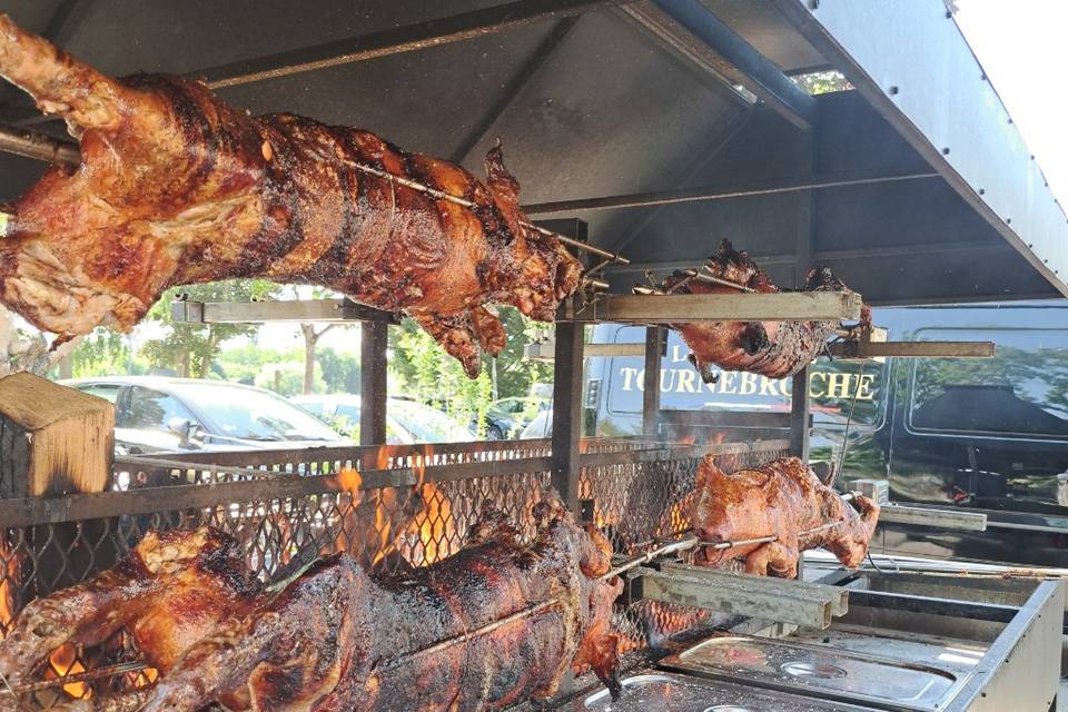 Tournebroche xxl 8 cochon