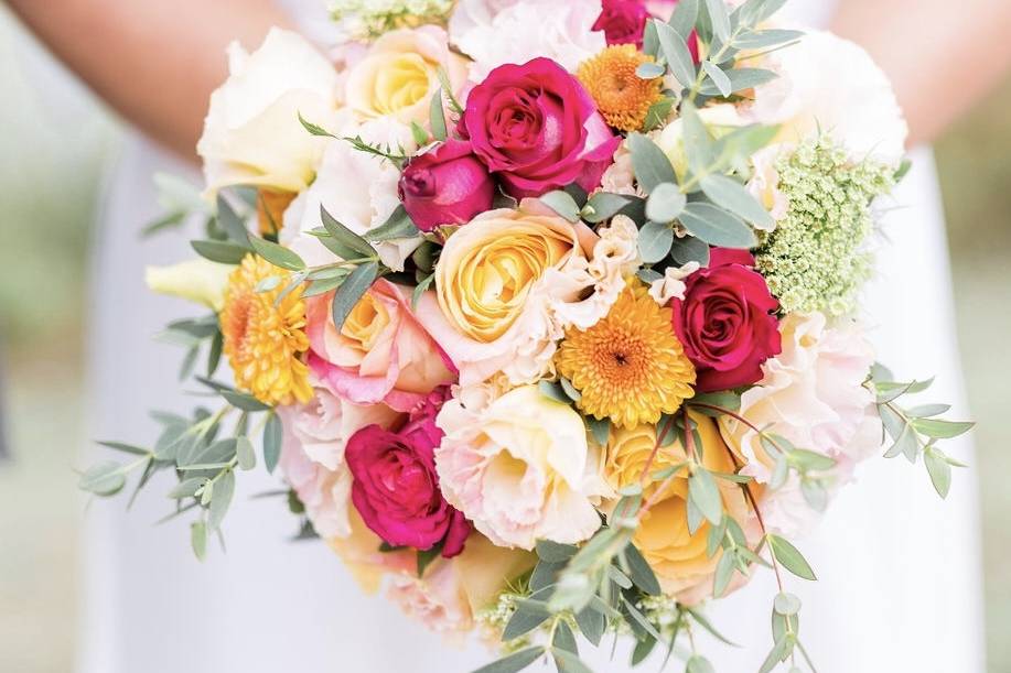 Bouquet de mariée pétillant