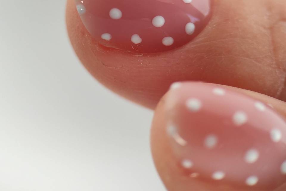 Nude polka dots
