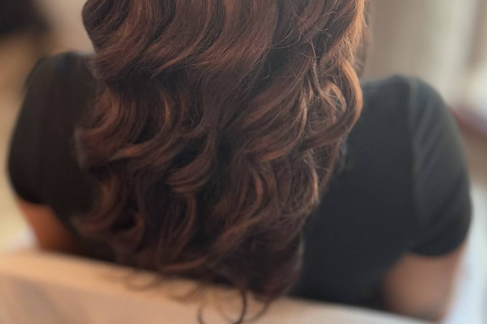 Coiffure rétro mariée