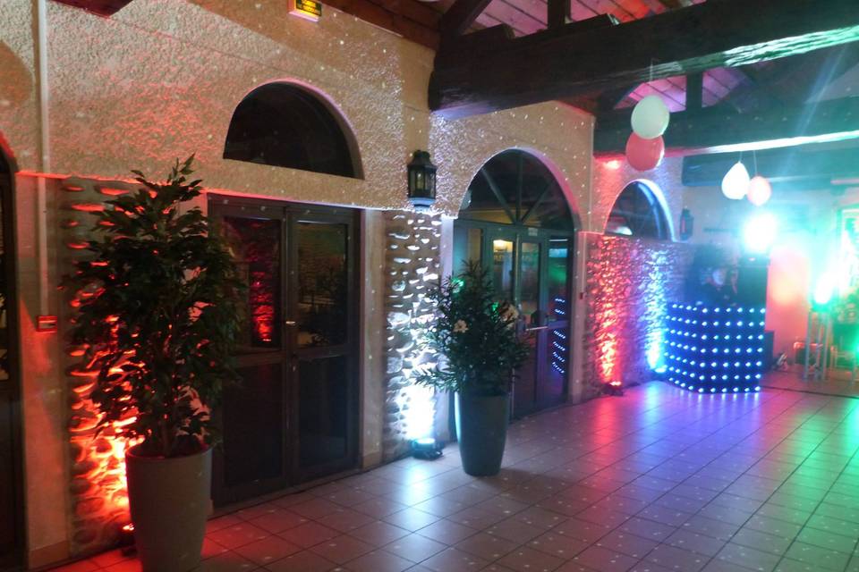 Decors mariage 2 rideau led