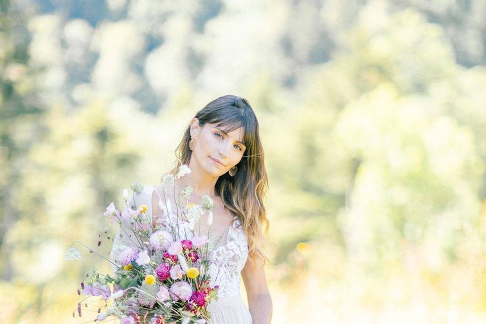 Bouquet de mariée champêtre