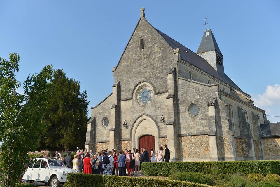 Sortie de l'église