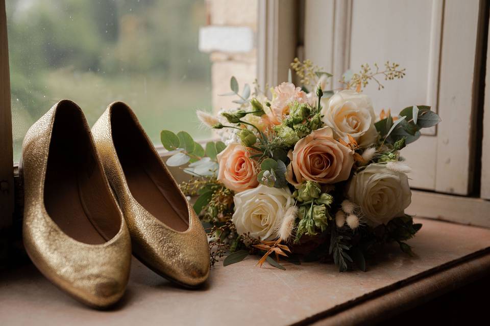 Bouquet de mariée romantique