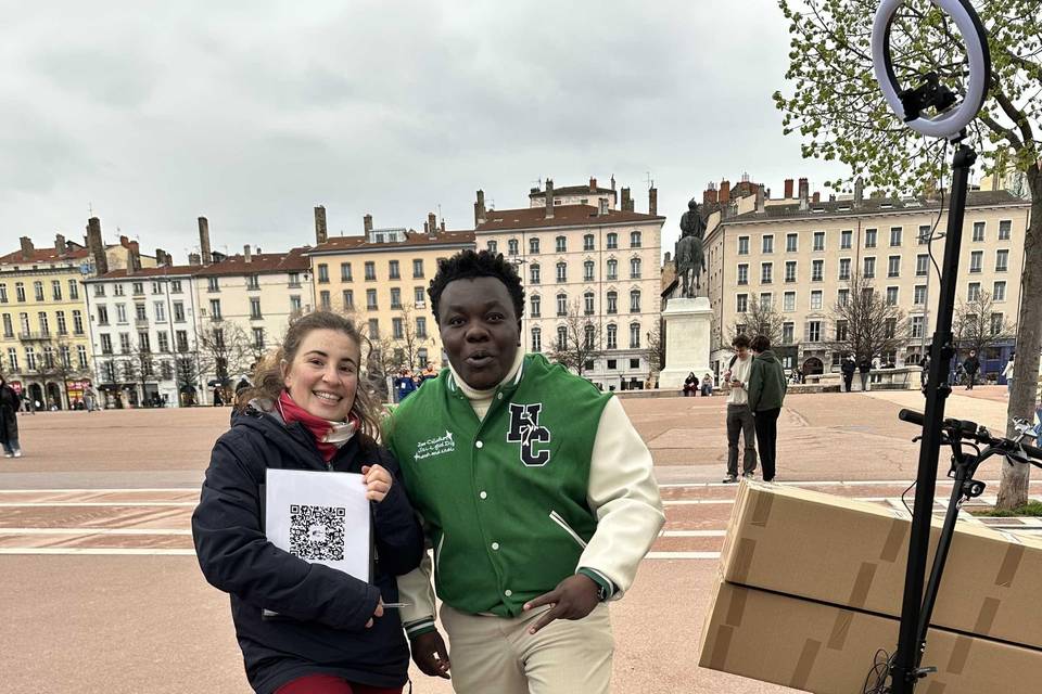 Opération de street marketing