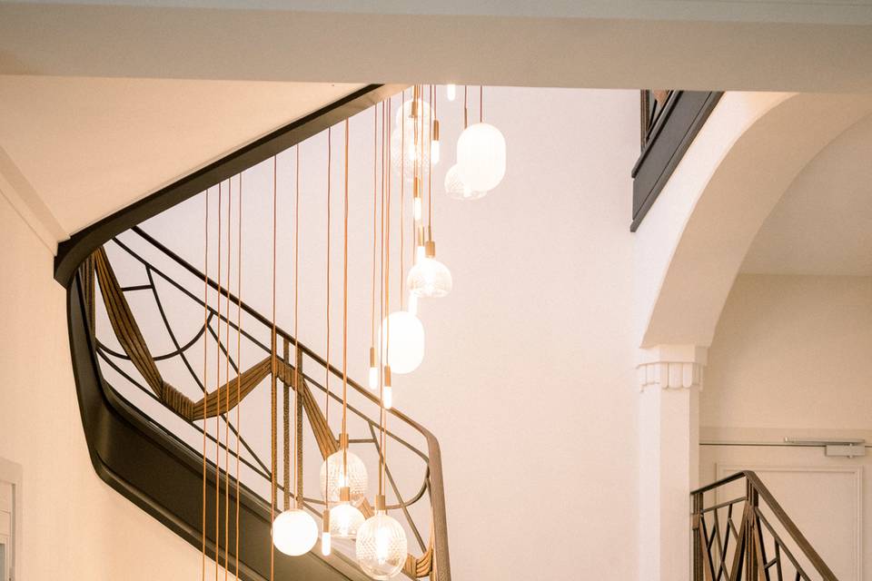 Escalier intérieur Art déco