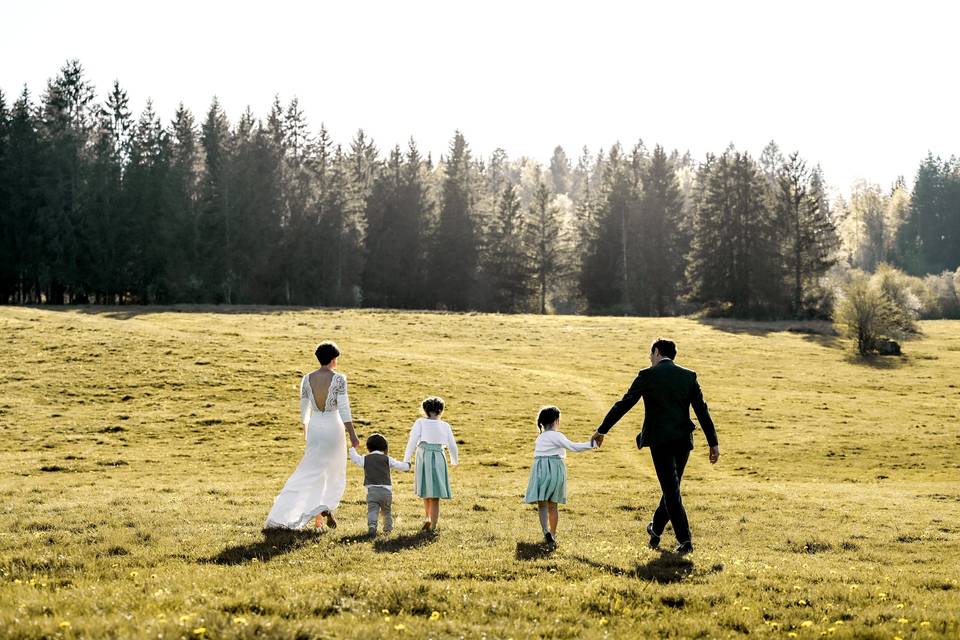 Photo couple et en famille