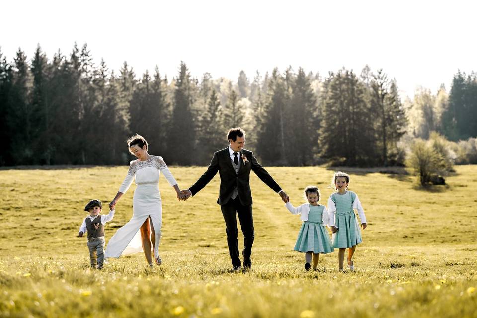 Photo couple et en famille