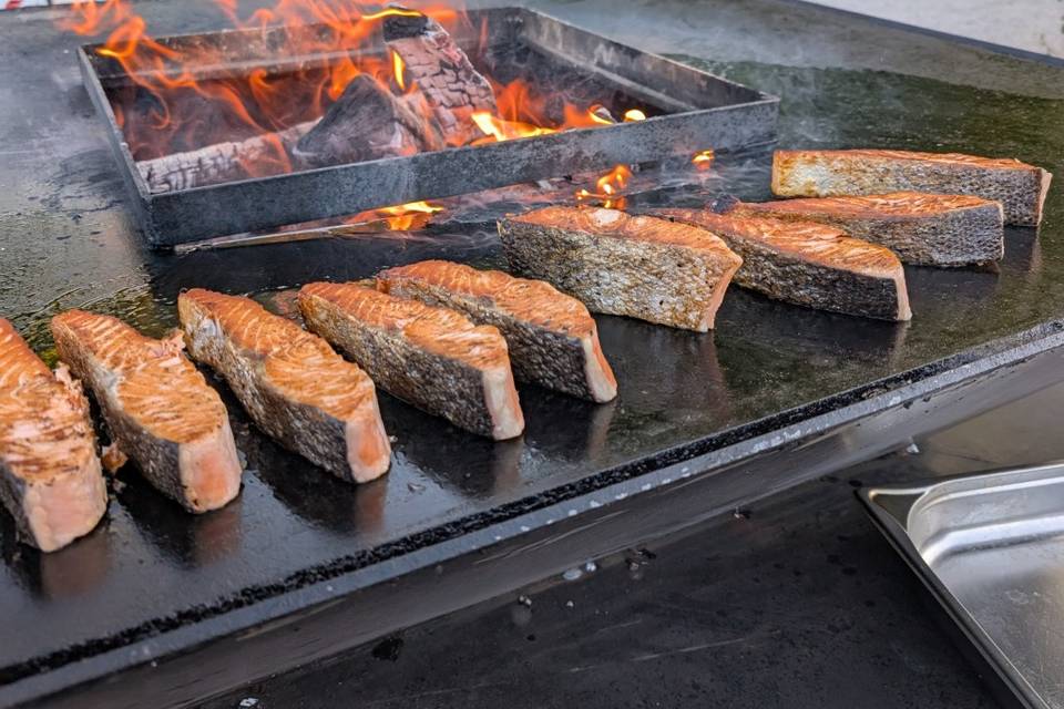 Saumon au Brasero