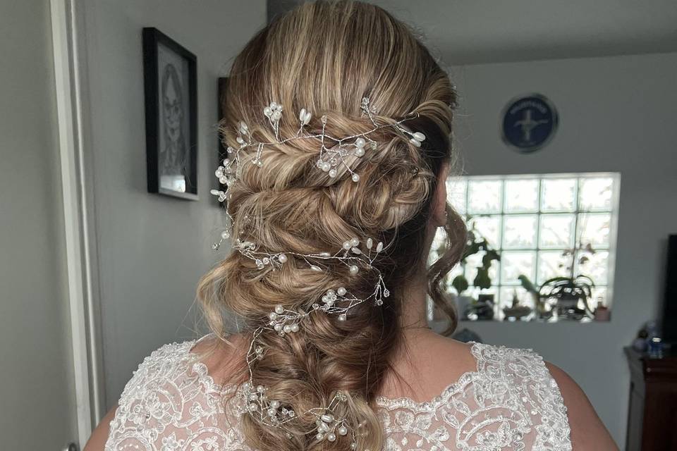 Chignon cascade