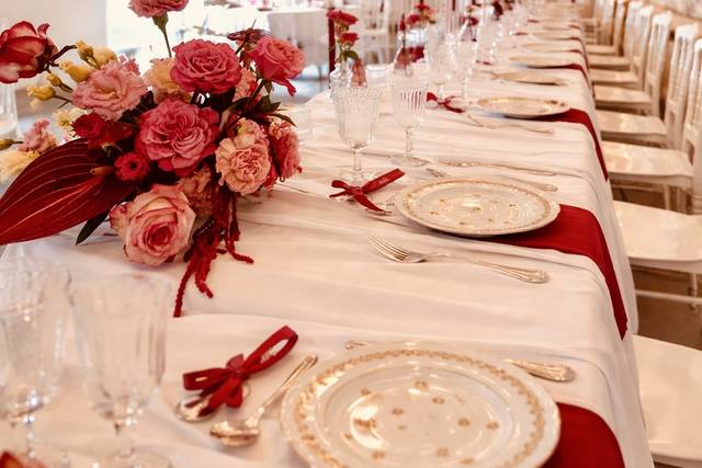 Mariage couleur bordeaux