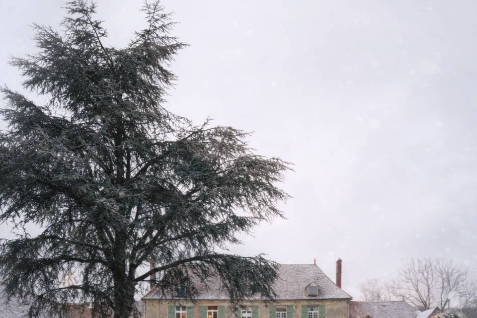 Domaine sous la neige