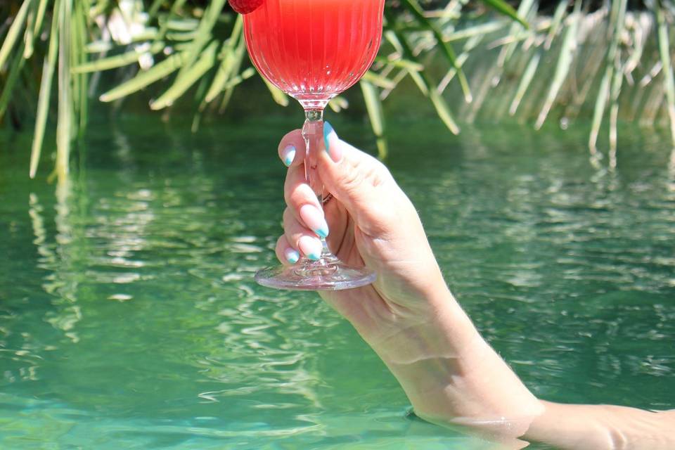 Rouge d'été cocktail carte