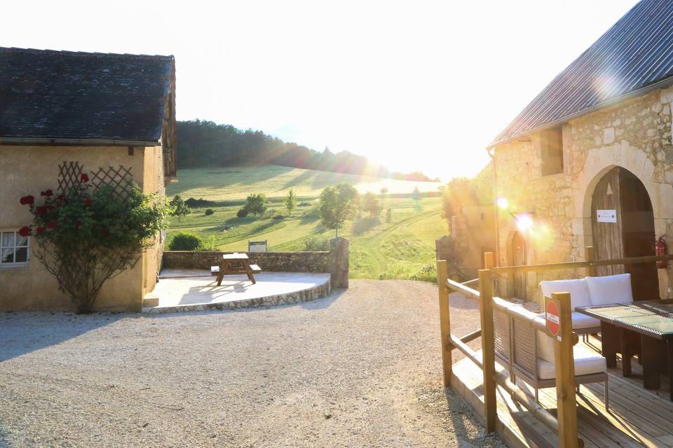 Terrasse cabane