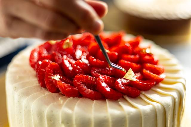 Entremets la framboise