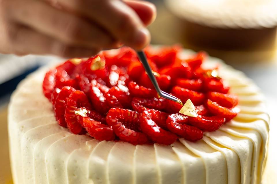 Entremets la framboise