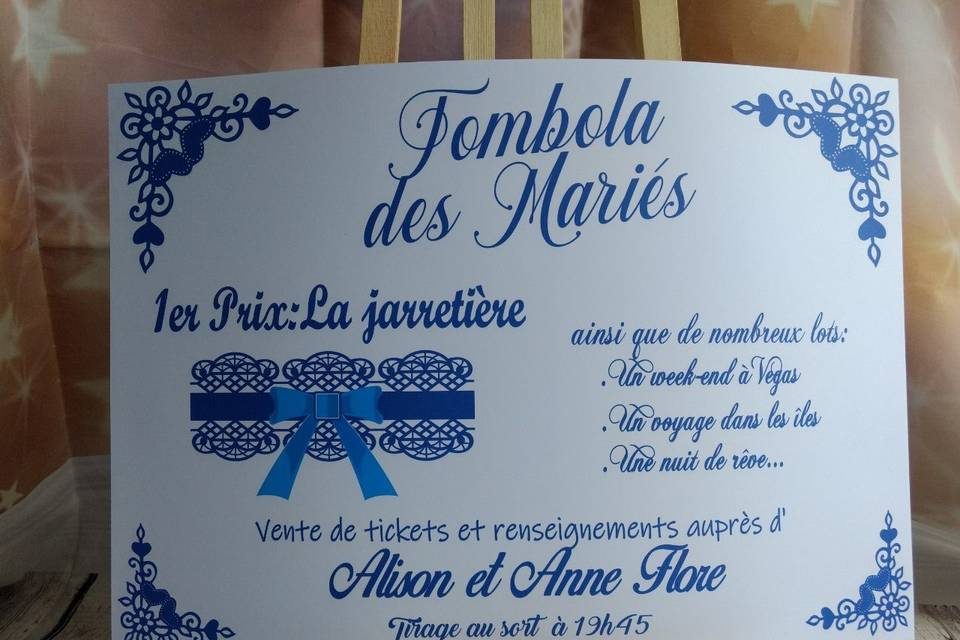 Tombola des mariés