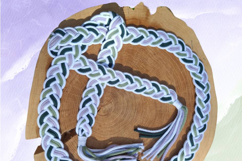 Ruban de handfasting tresse