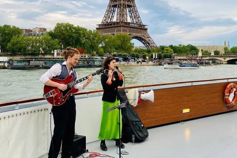 Duo avec Victor sur péniche