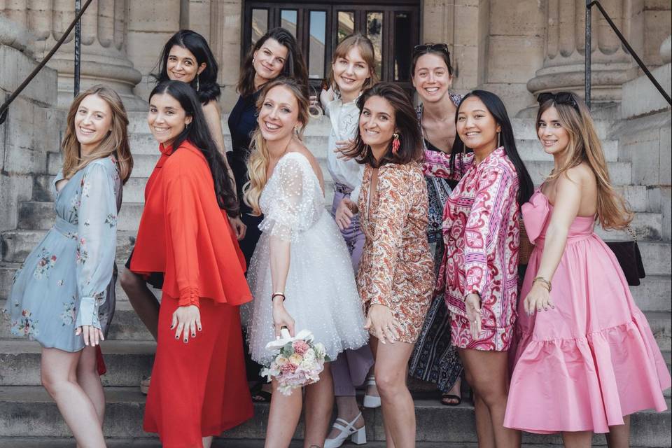 Mariage civile, moment filles