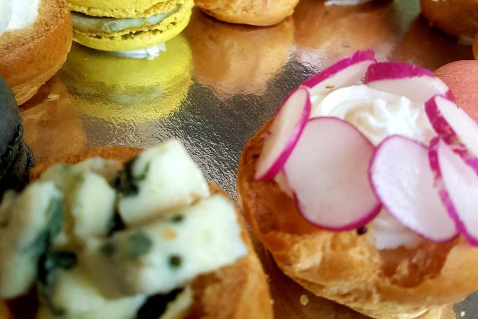 Choux et macaron salé