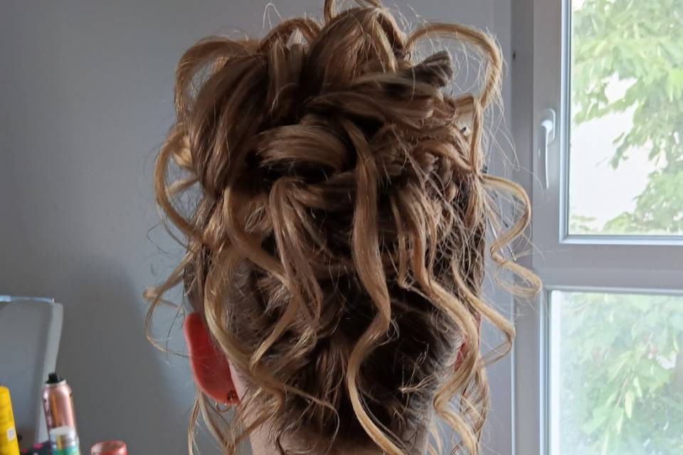 Essai chignon mariée