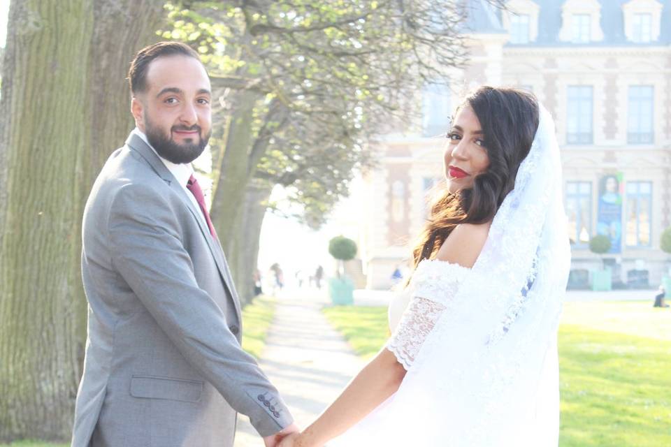 Séance photo couple au parc