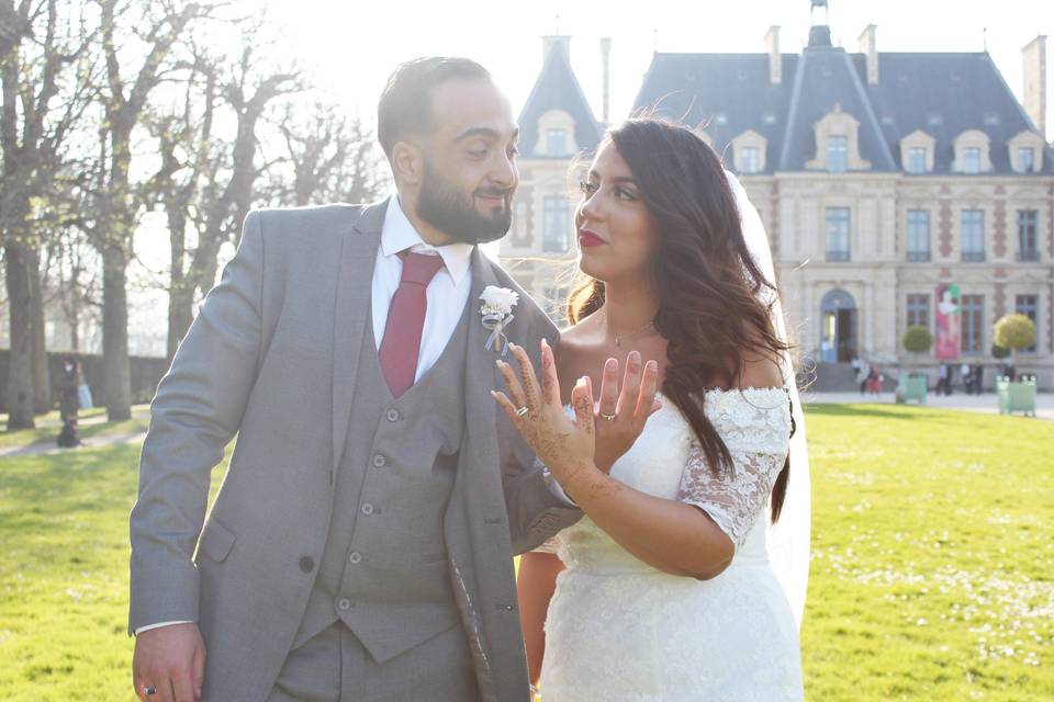 Séance photo couple au parc