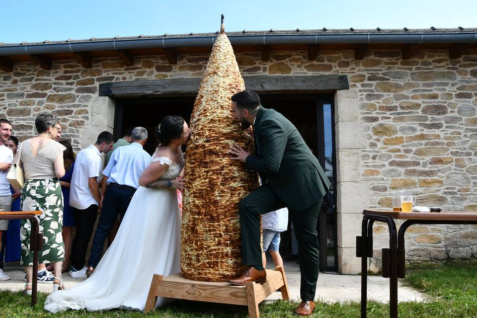 Trop bon le gâteau à la broche