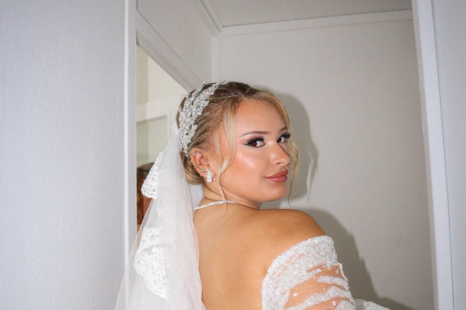 Mariée dans sa robe