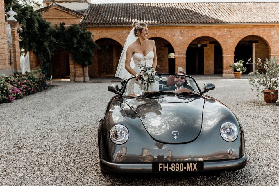 Photo de couple voiture