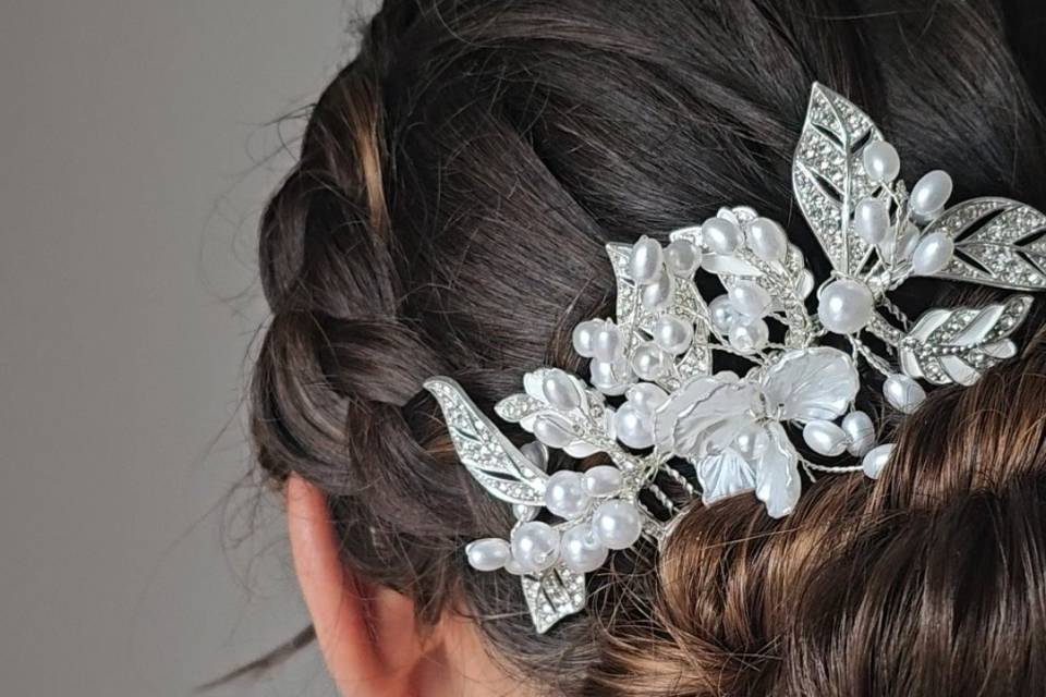 Chignon avec natte