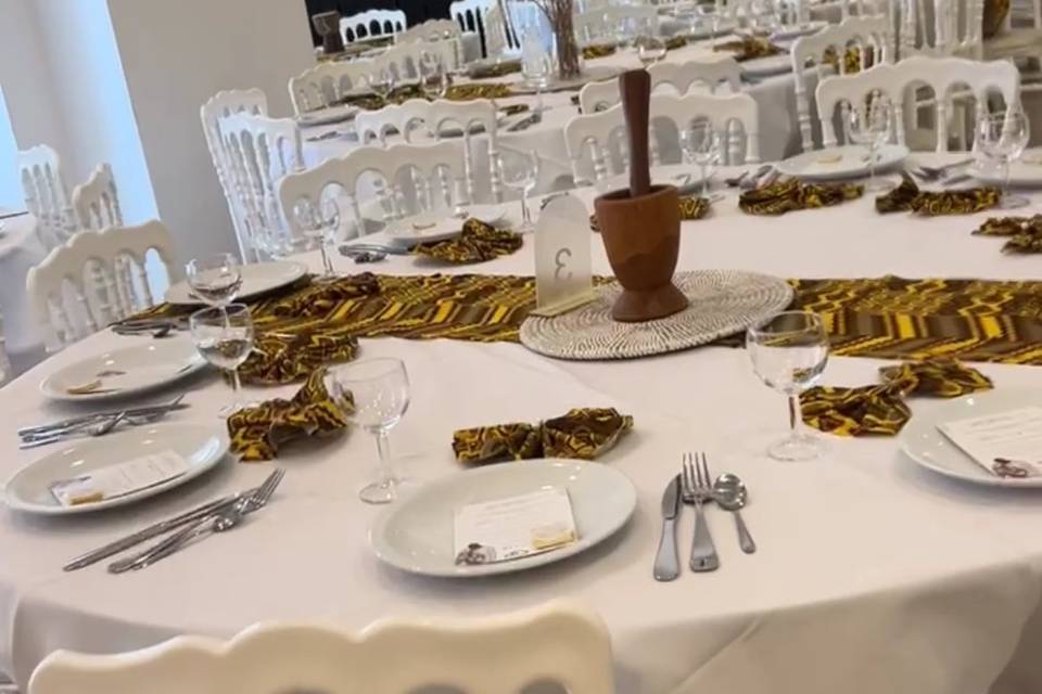 Mariage thème africain