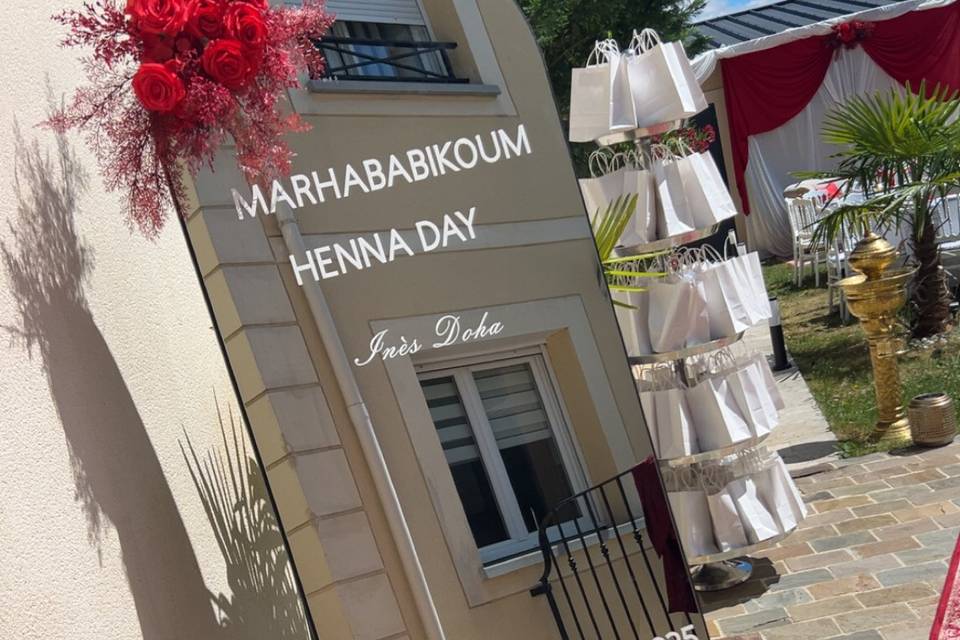 Miroir personnalisé henna  day