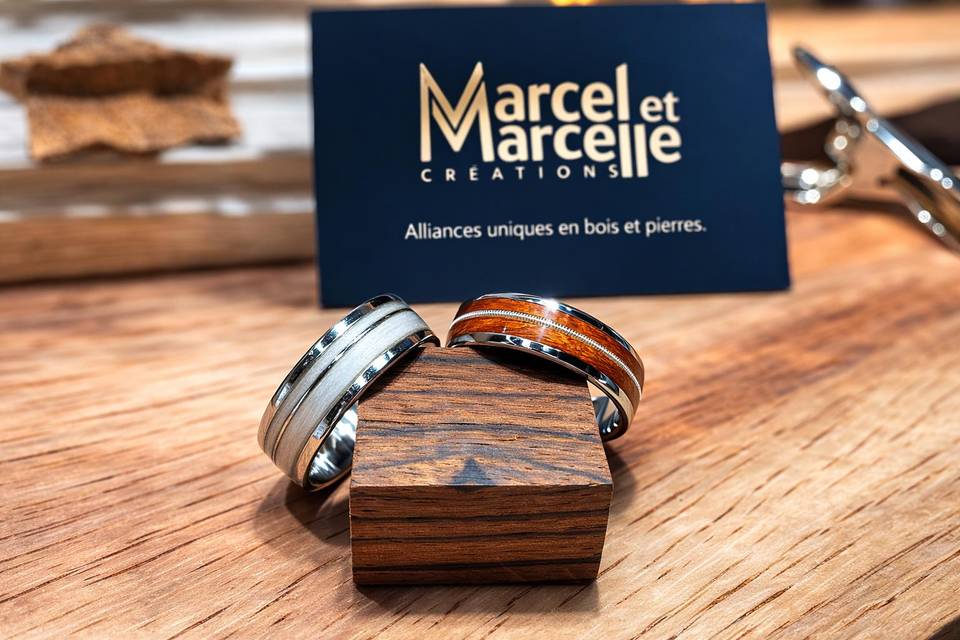 Alliances en bois sur mesure
