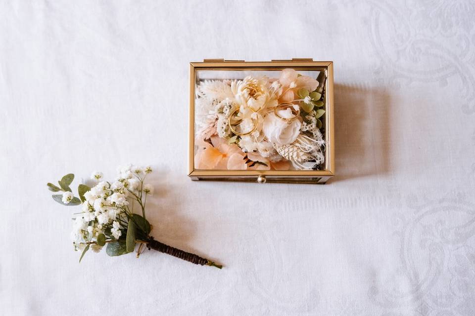 Alliances et boutonnière