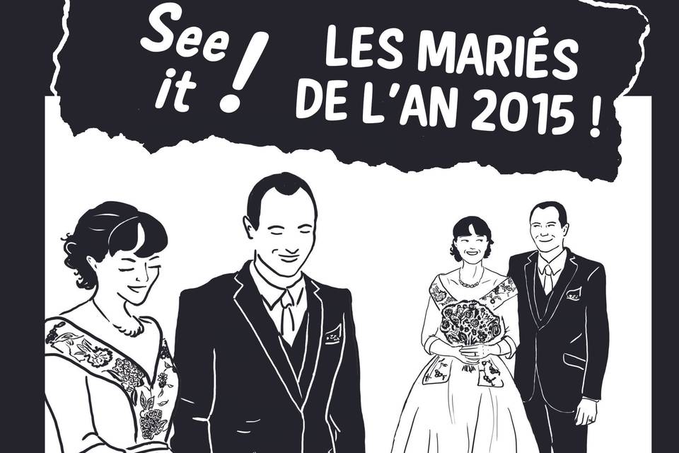 Affiche de film pour mariage