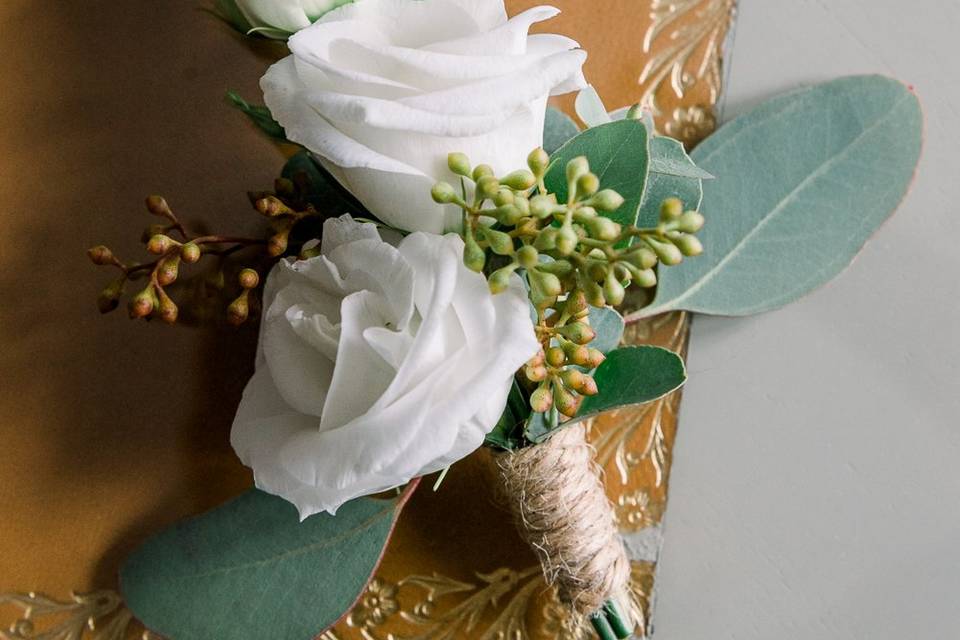 Boutonnière romantique