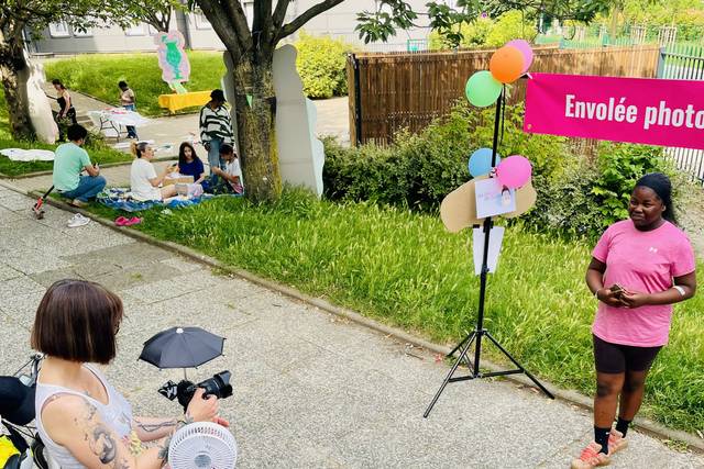 Envolée photographique mariage