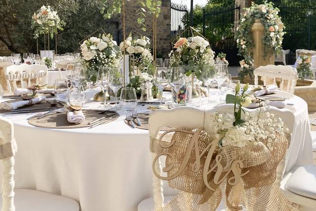 Table des mariés