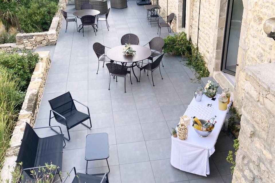 La terrasse rafraîchissement