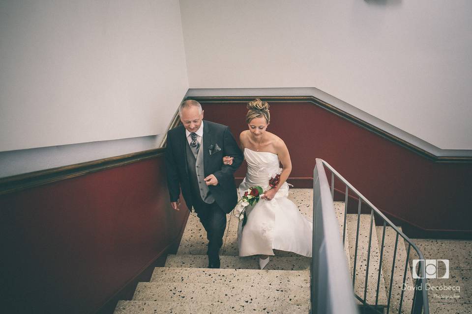 La mariée et son père