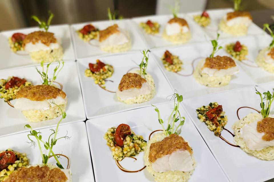 Risotto cabillaud chorizo
