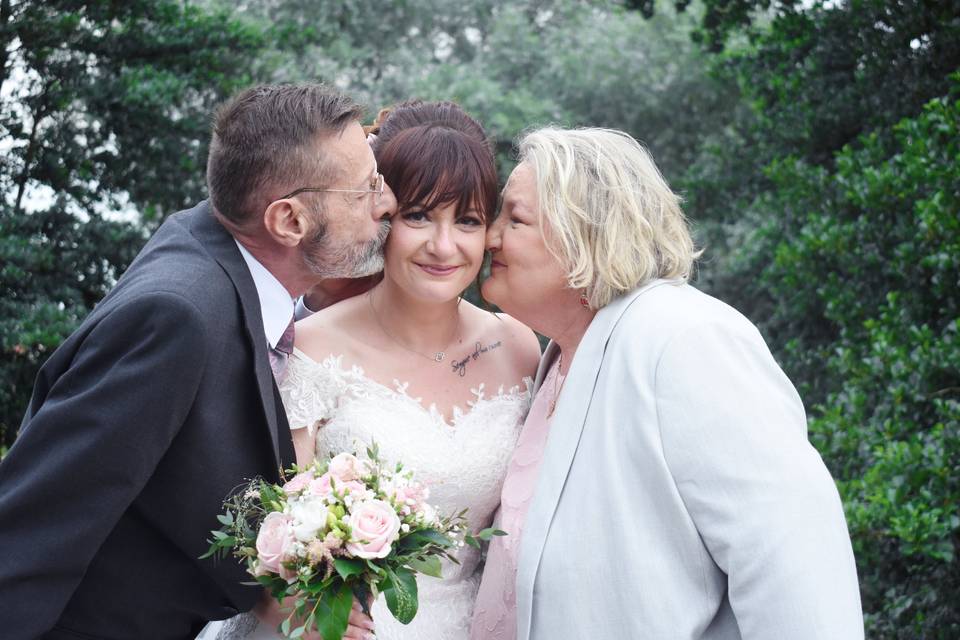 Les parents et la mariée