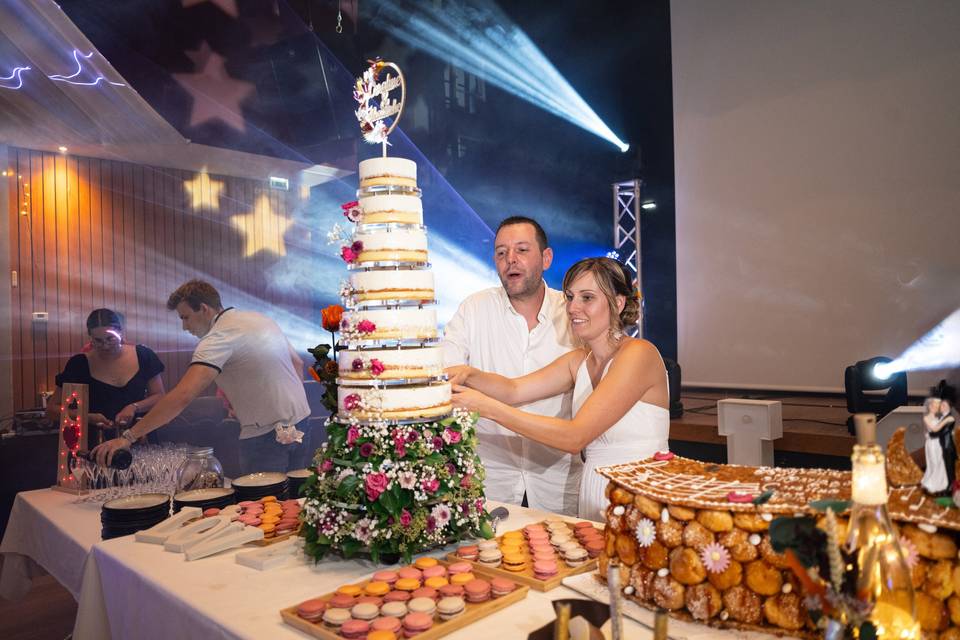 Découpe du gâteau