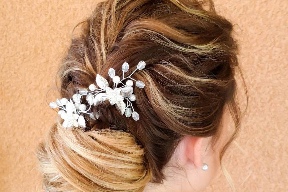 Chignon bas mariée