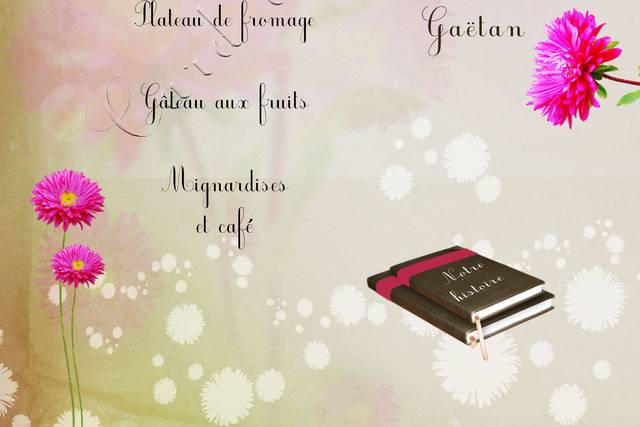 Menu de mariage