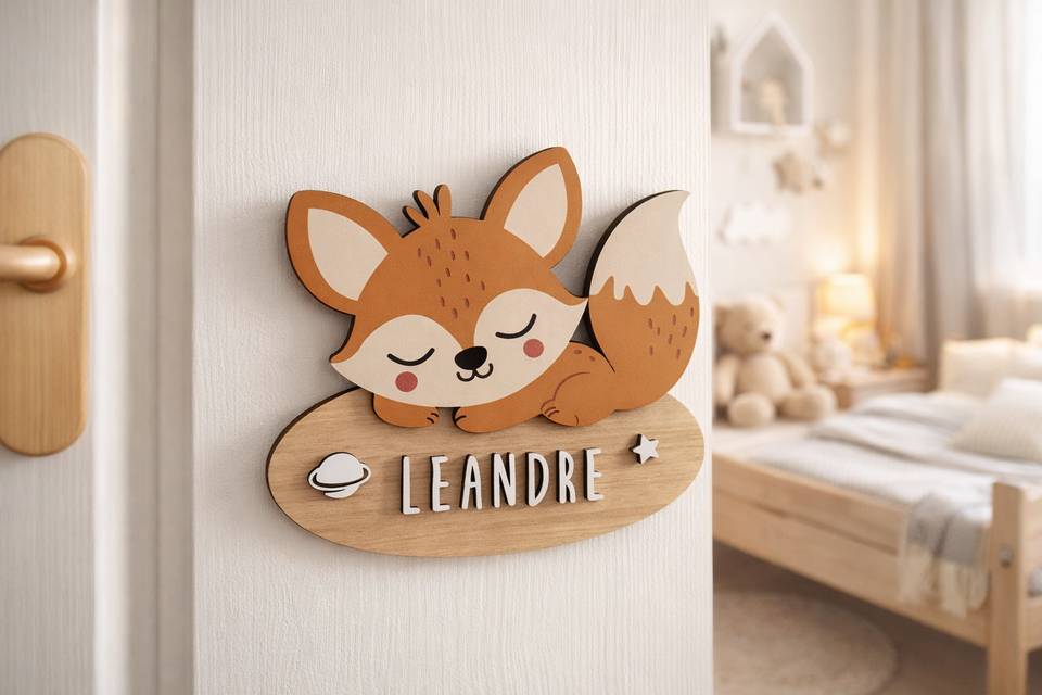 Plaque de porte personnalisée
