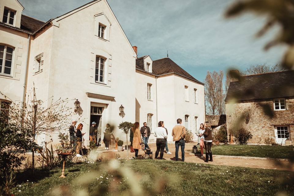 Accueil invités manoir mariage