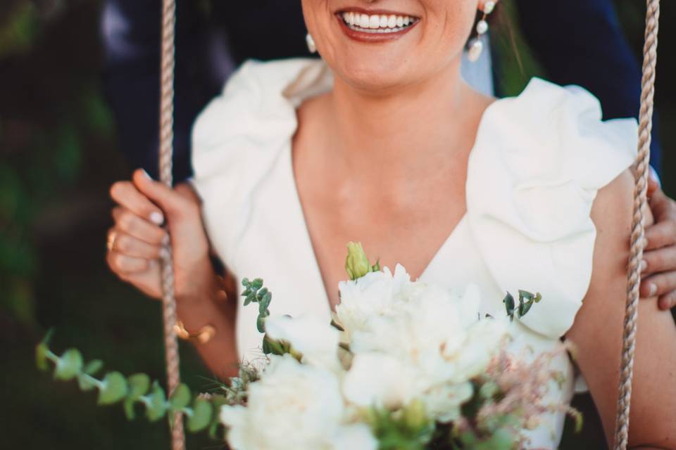 Bouquet de mariée blanc